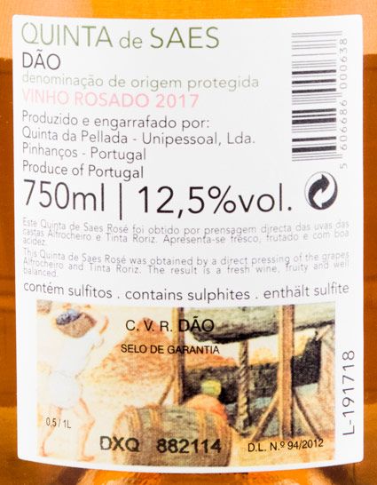 2017 Quinta de Saes rosé