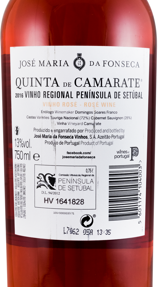 2016 José Maria da Fonseca Quinta de Camarate rosé