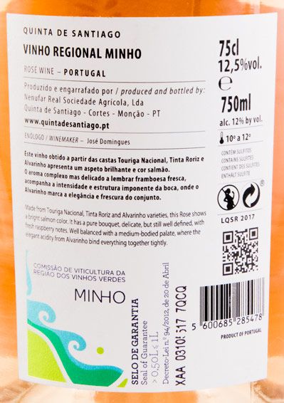 2016 Quinta de Santiago rosé
