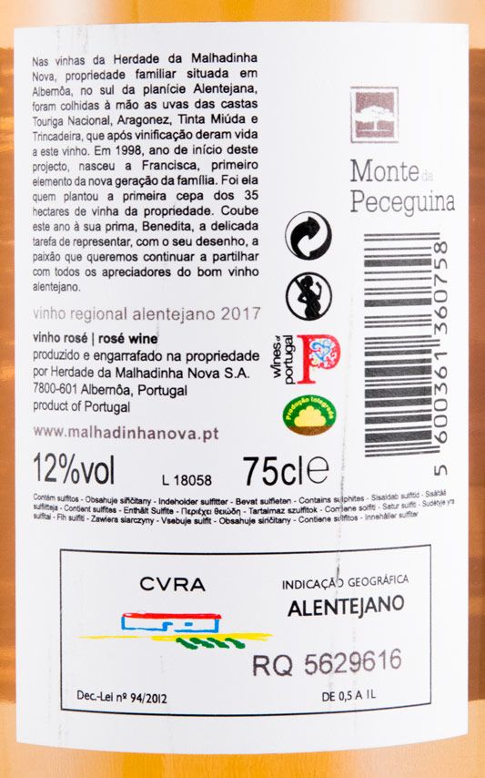 2017 Monte da Peceguina rosé