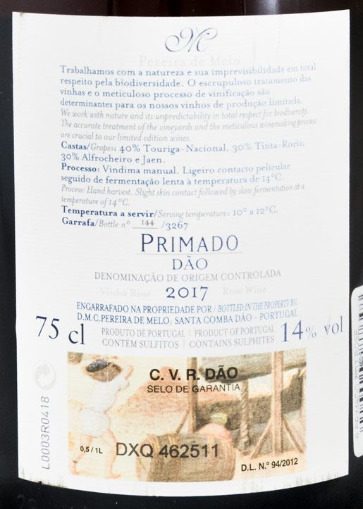 2017 Primado rosé