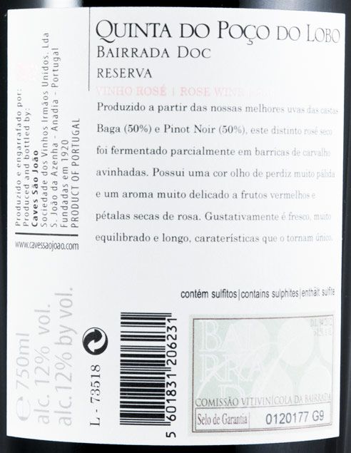 2017 Quinta do Poço do Lobo Reserva rosé