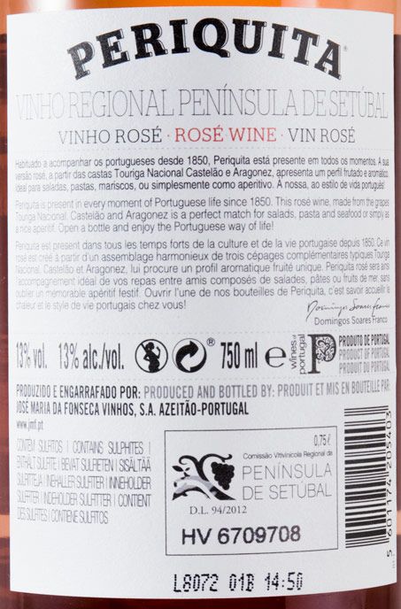 2017 José Maria da Fonseca Periquita rosé