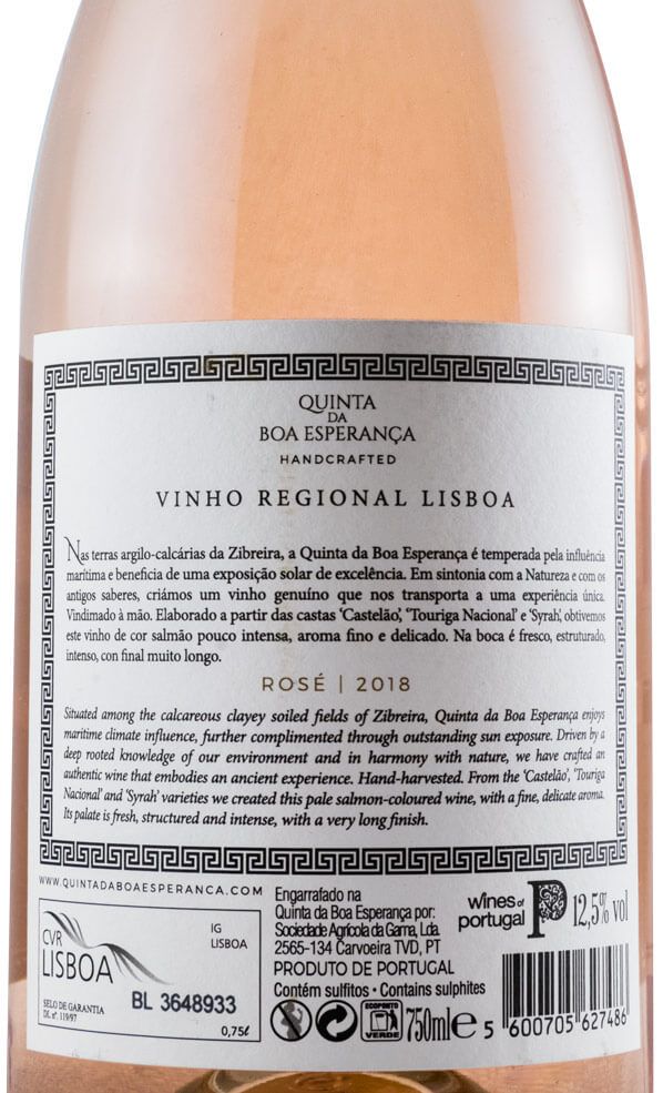 2018 Quinta da Boa Esperança rosé