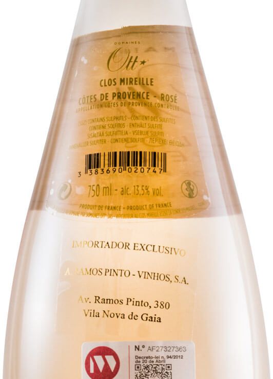 2018 Domaines Ott Clos Mireille Côtes de Provence rosé
