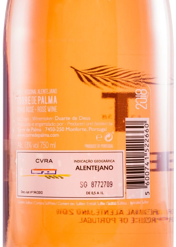 2018 Torre de Palma rosé