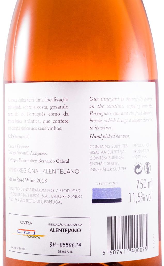 2018 Vicentino rosé