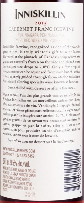2015 Inniskillin Icewine Cabernet Franc rosé 37,5cl
