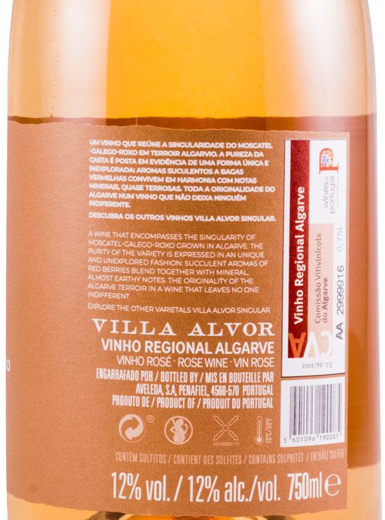 2018 Villa Alvor Moscatel Galego rosé