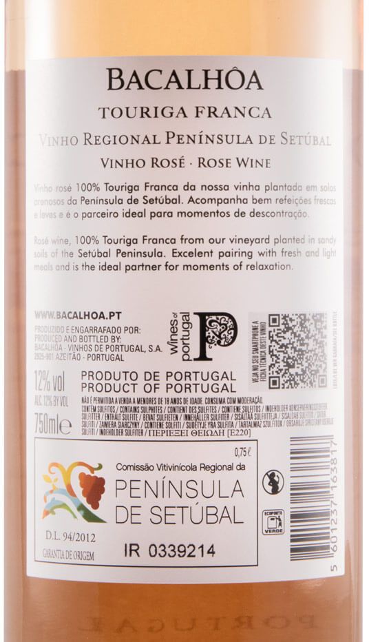 2018 Bacalhôa Touriga Franca rosé