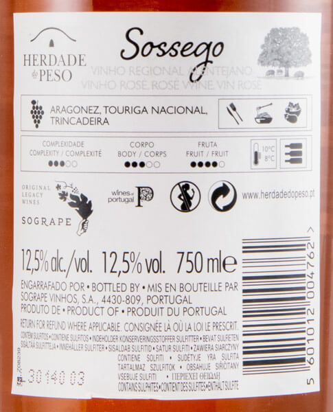 2019 Herdade do Peso Sossego rosé