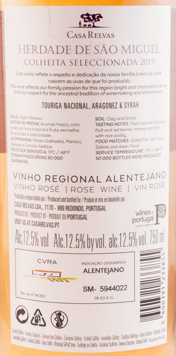 2019 Herdade de São Miguel Colheita Seleccionada rosé