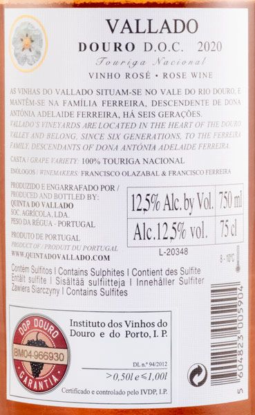 2020 Vallado rosé