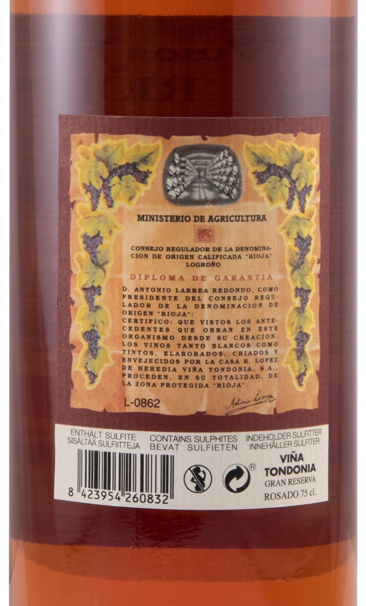 2011 López de Heredia Viña Tondonia Gran Reserva Rioja rosé