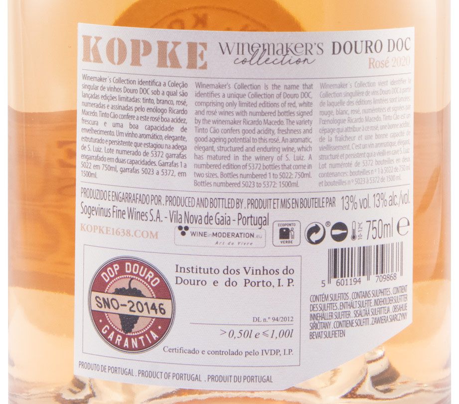 2020 Kopke Winemaker's Collection Tinto Cão rosé