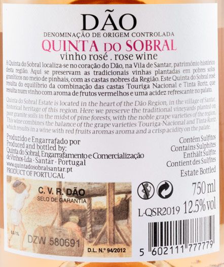 2019 Quinta do Sobral rosé