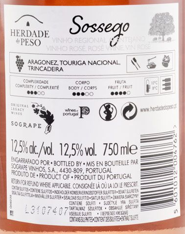 2020 Herdade do Peso Sossego rosé
