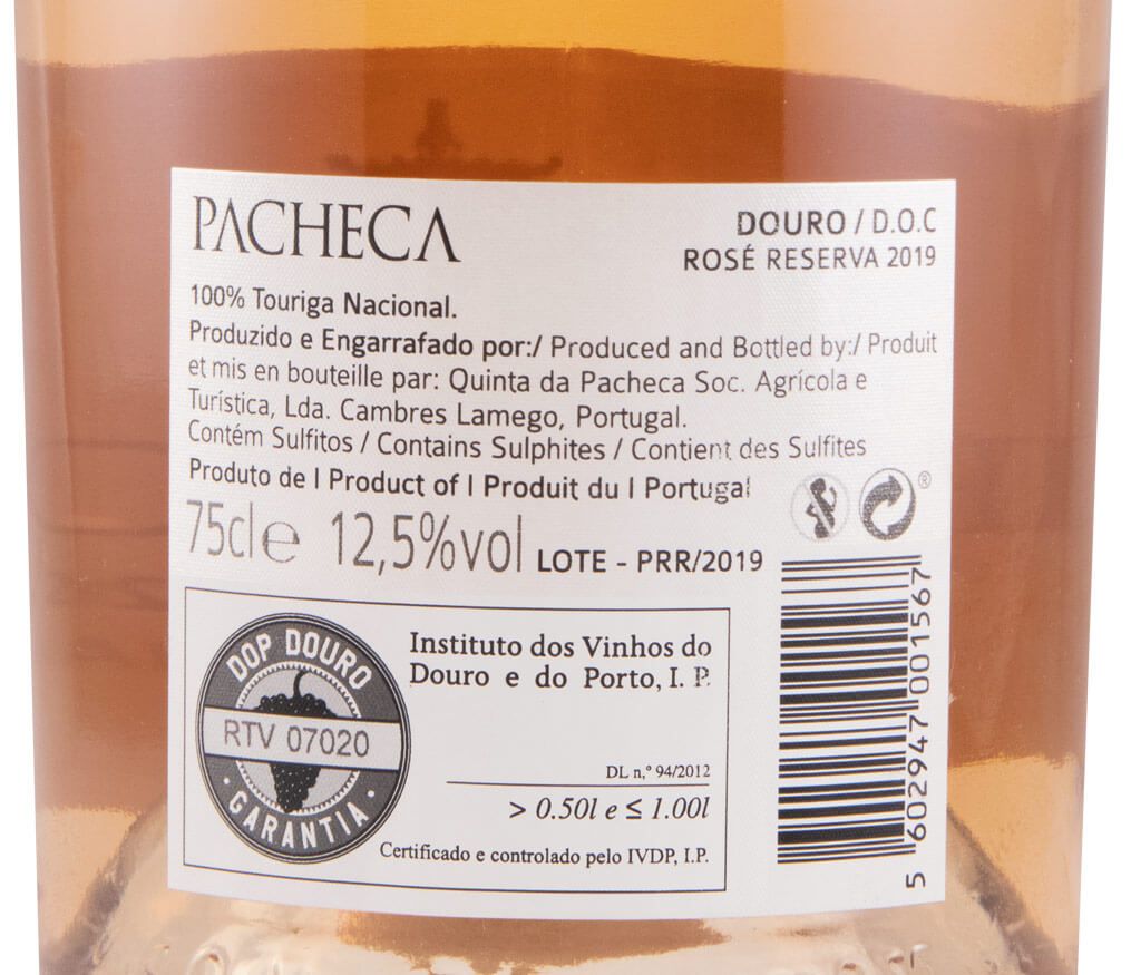 2019 Pacheca Reserva rosé