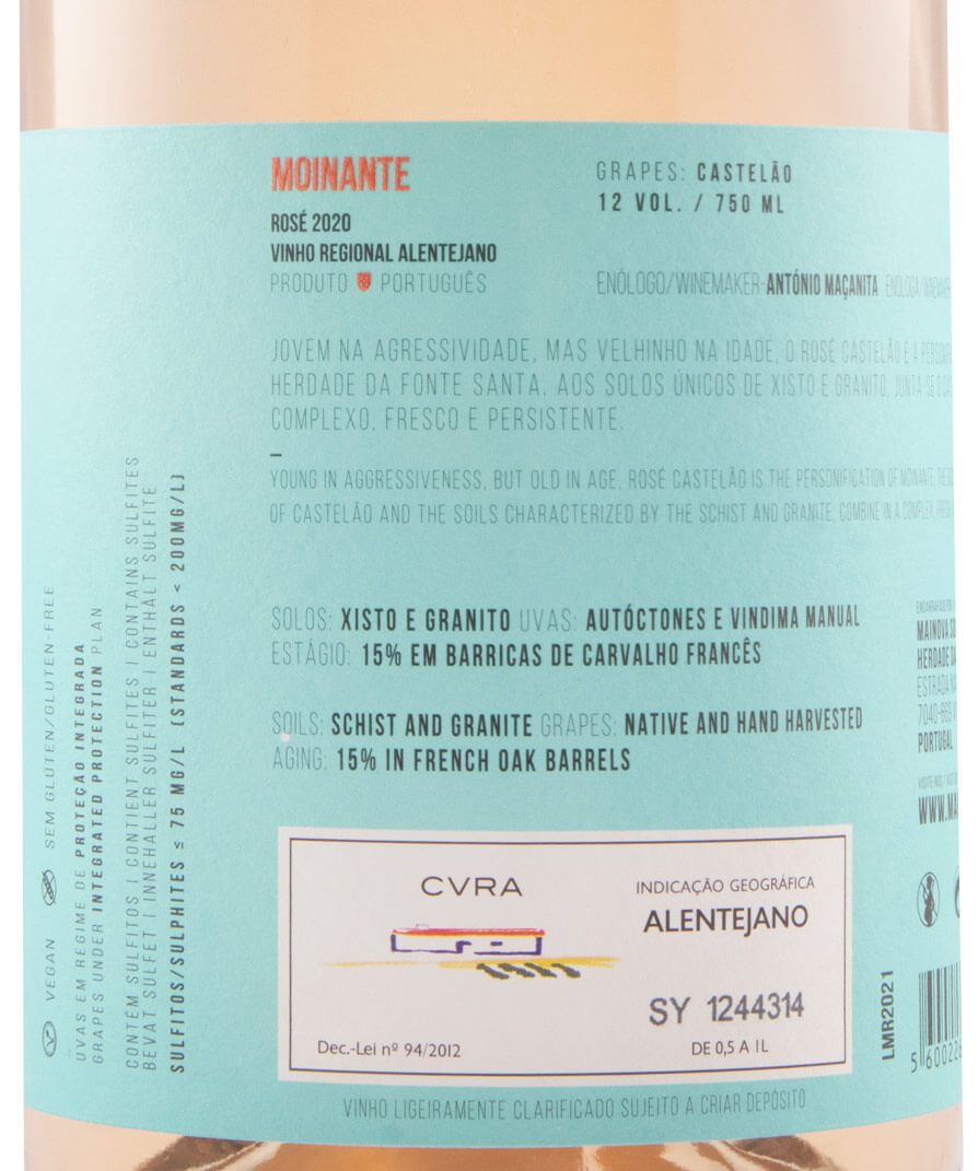2020 Moinante rosé
