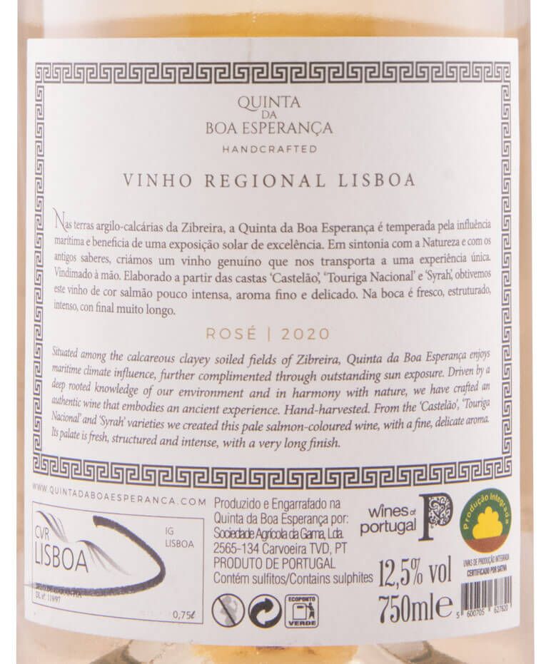 2020 Quinta da Boa Esperança rosé