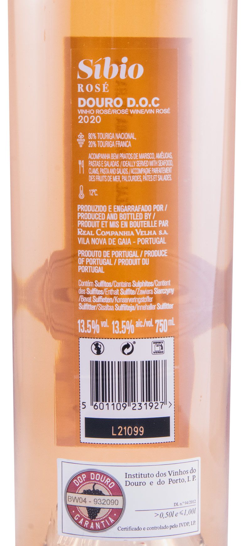 2020 Real Companhia Velha Síbio rosé