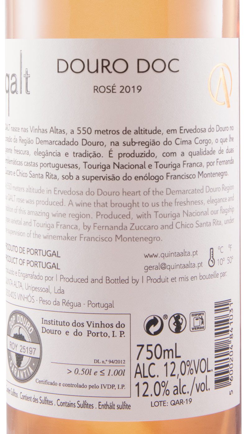 2019 Quinta Alta Qalt rosé