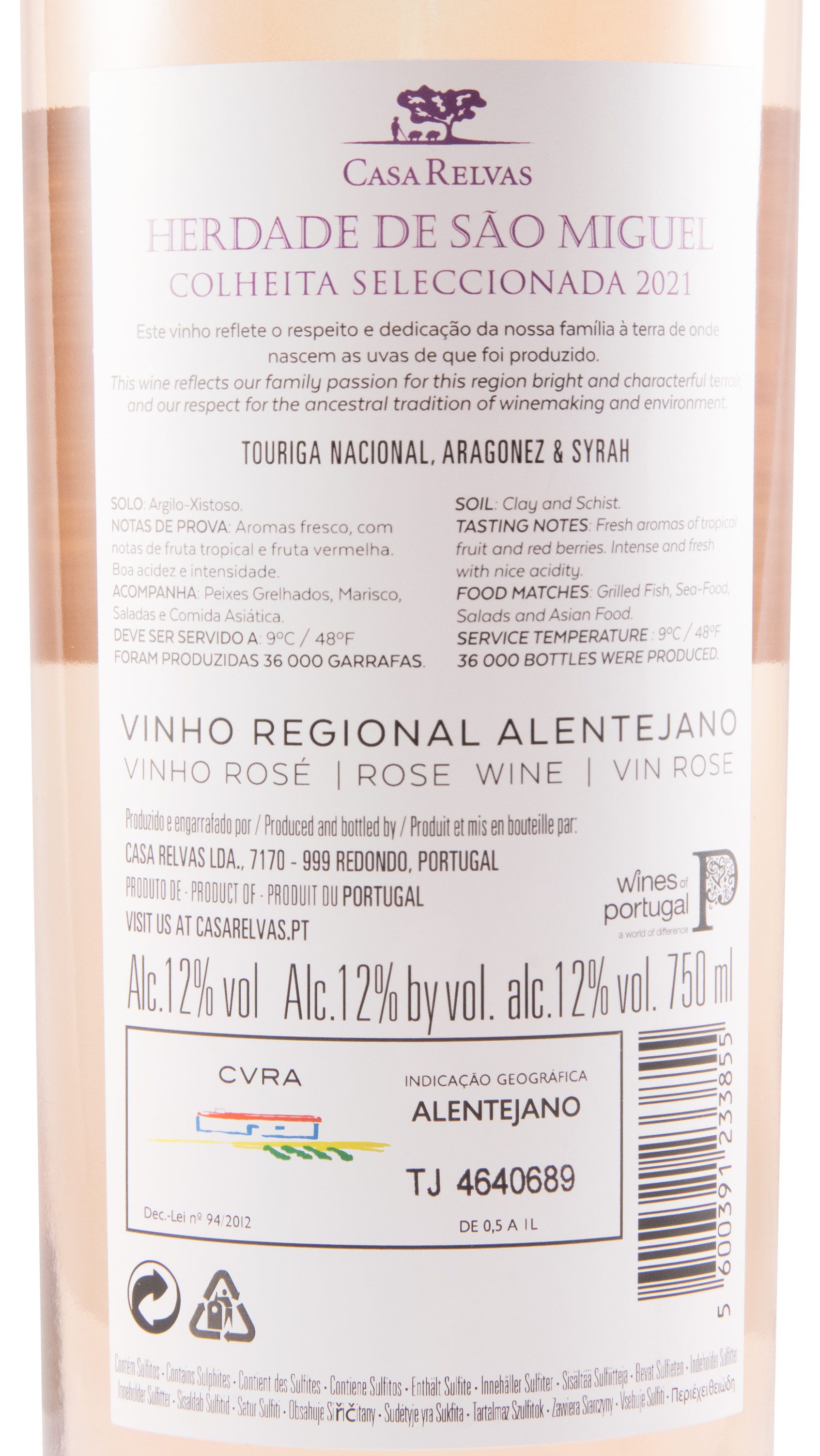 2021 Herdade de São Miguel Colheita Seleccionada rosé