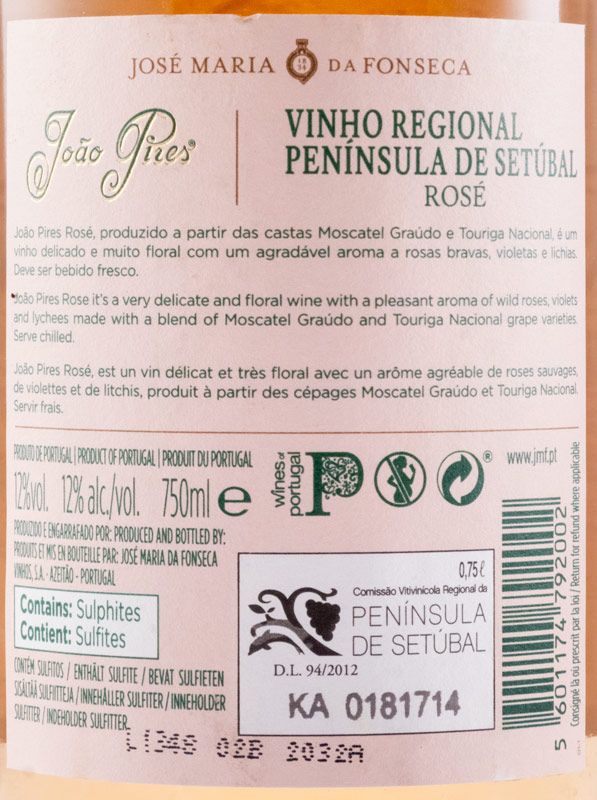 2021 José Maria da Fonseca João Pires rosé