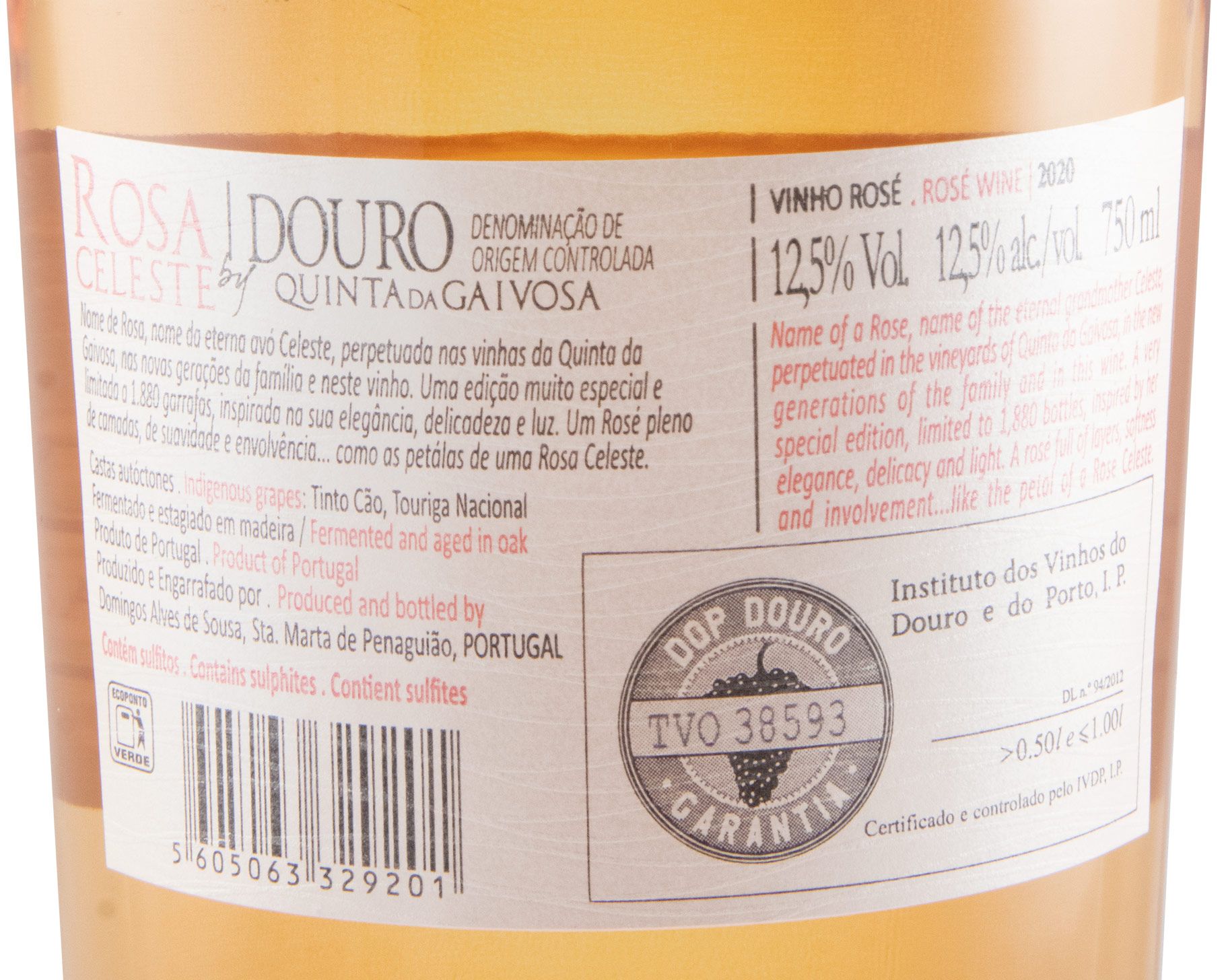 2020 Rosa Celeste by Quinta da Gaivosa rosé