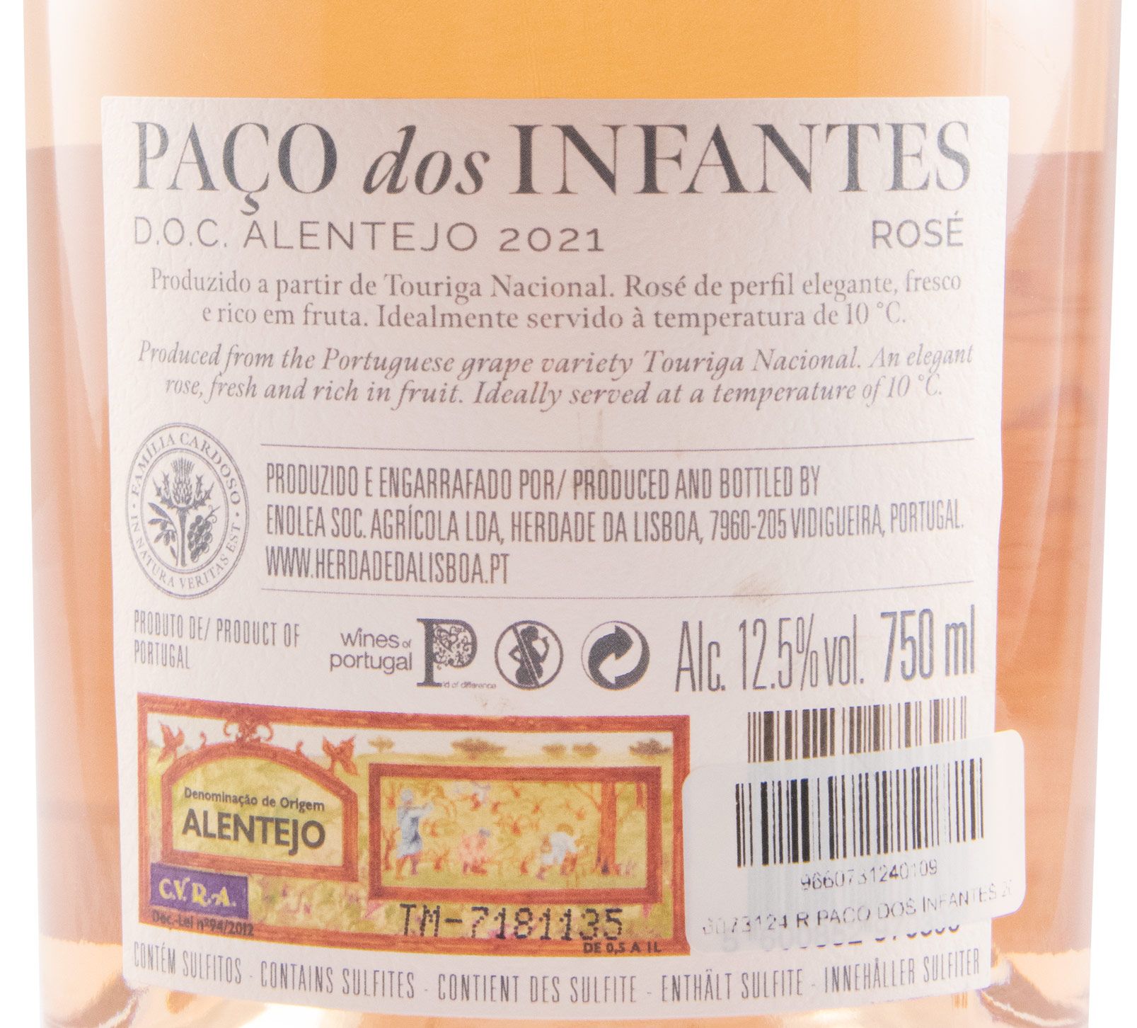 2021 Herdade da Lisboa Paço dos Infantes Touriga Nacional rosé