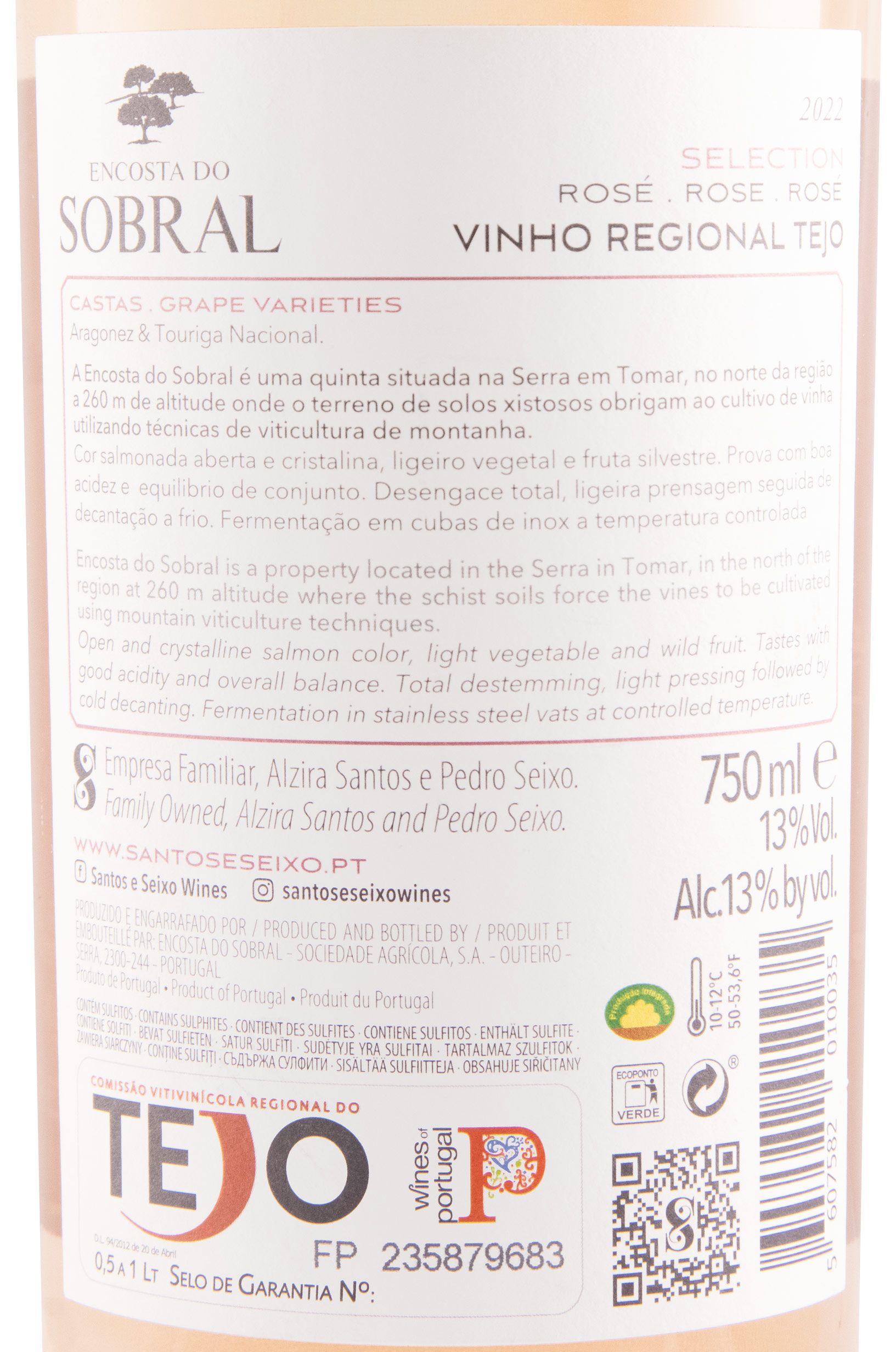 2022 Encosta do Sobral Selection rosé