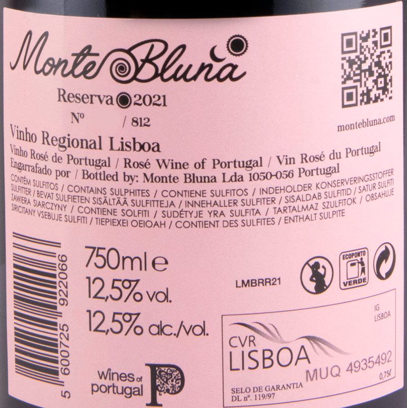 2021 Monte Bluna Reserva rosé