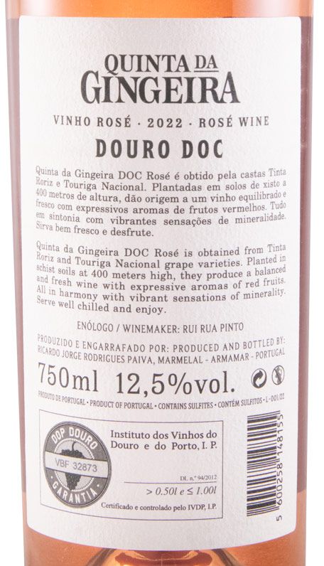 2022 Quinta da Gingeira rosé