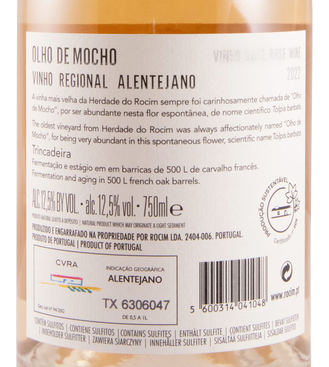 2022 Herdade do Rocim Olho de Mocho Reserva rosé