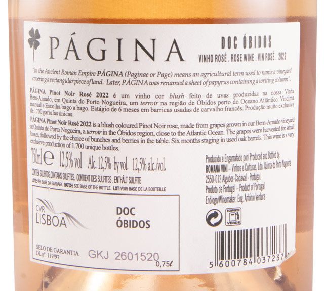 2022 Página Pinot Noir rosé