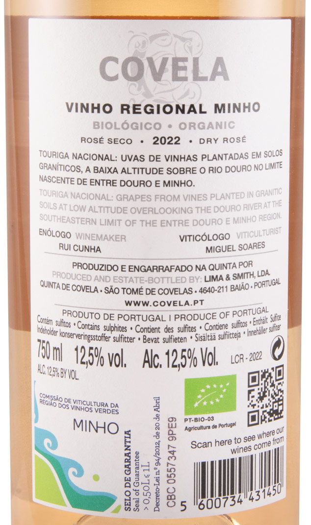 2022 Covela organic rosé