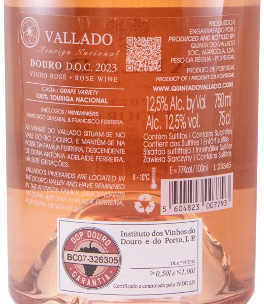 2023 Vallado rosé
