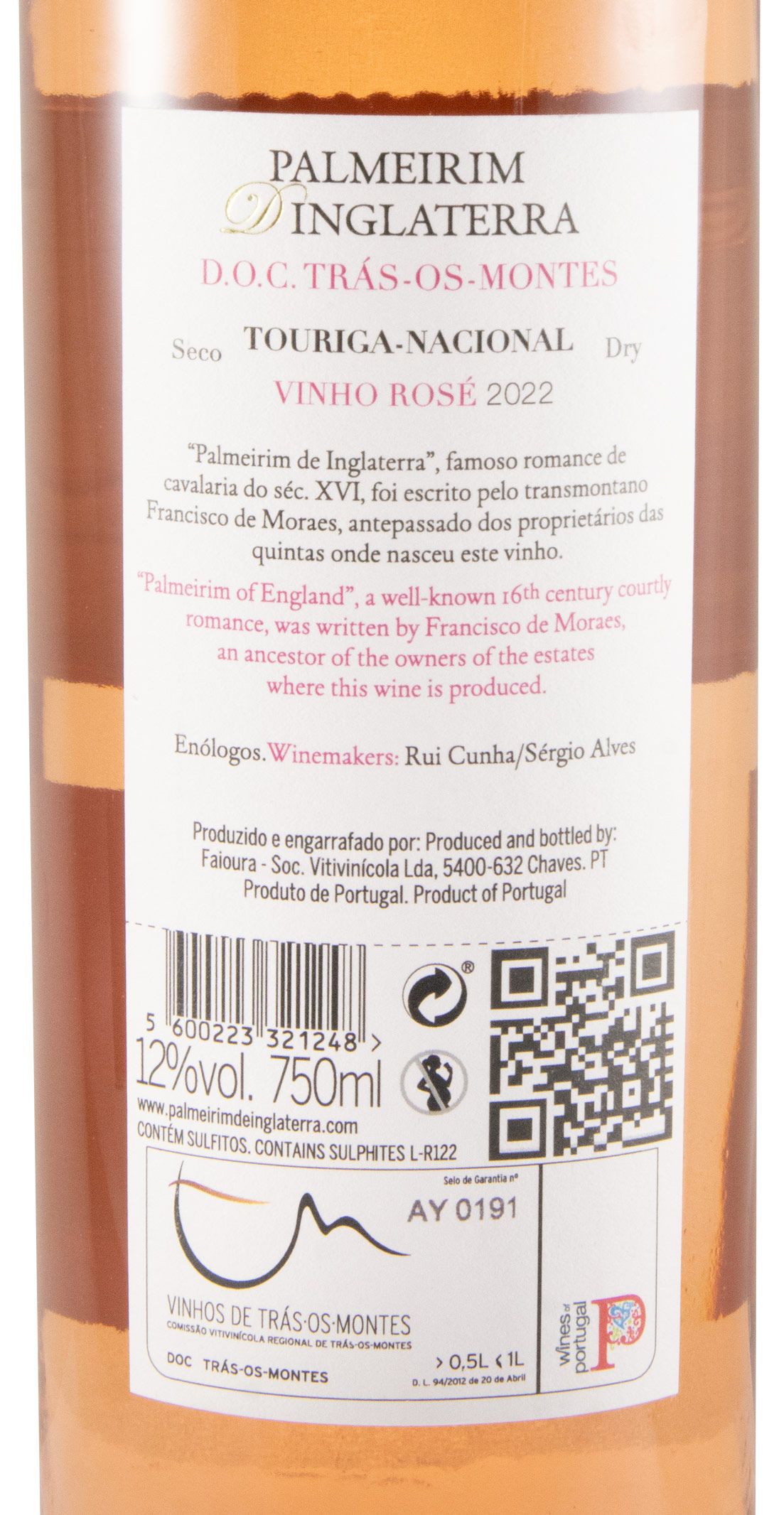 2022 Palmeirim d'Inglaterra rosé