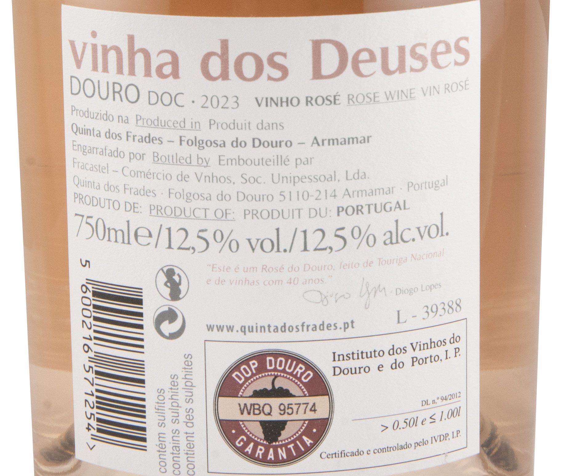 2023 Vinha dos Deuses rosé