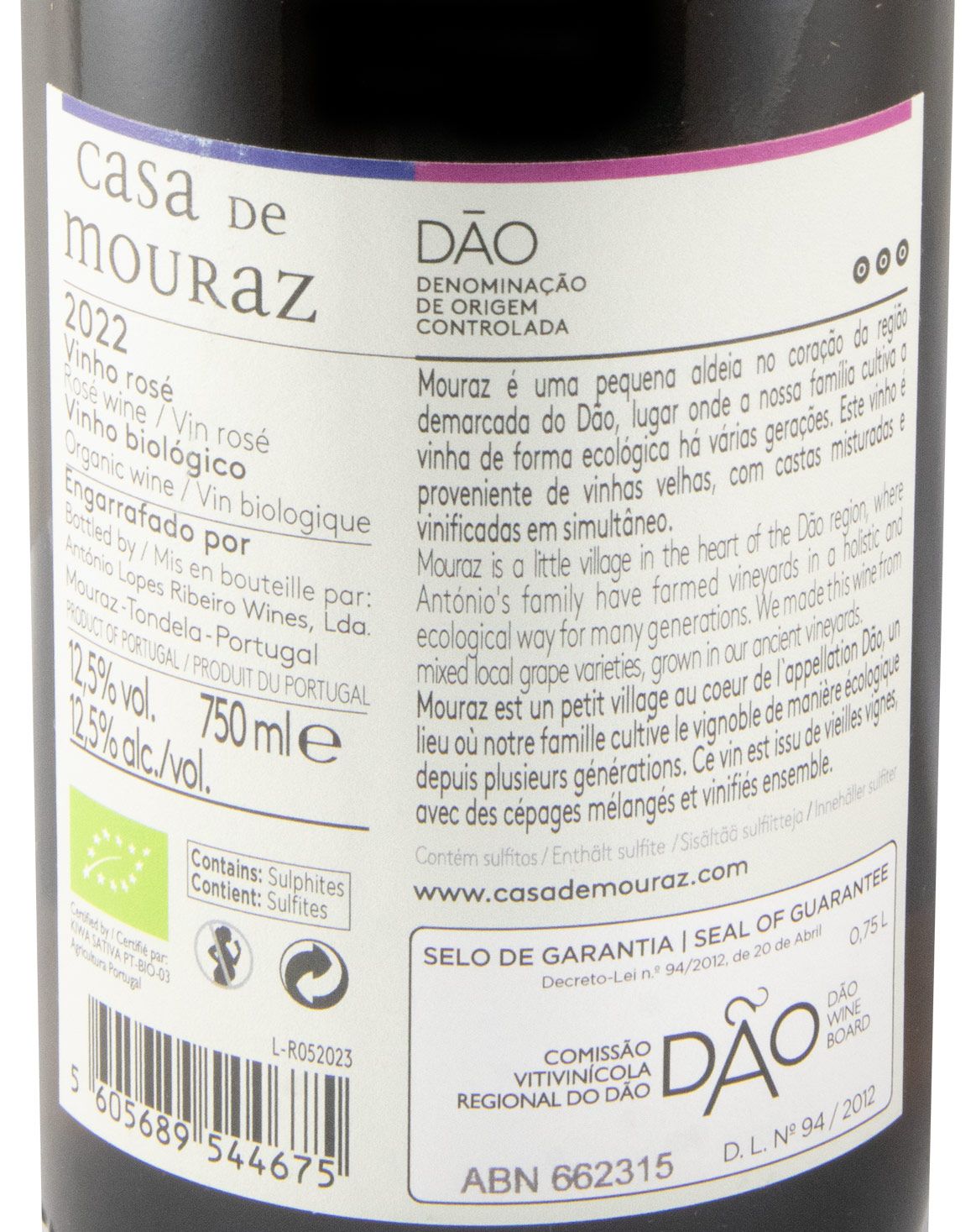 2022 Casa de Mouraz biológico rosé