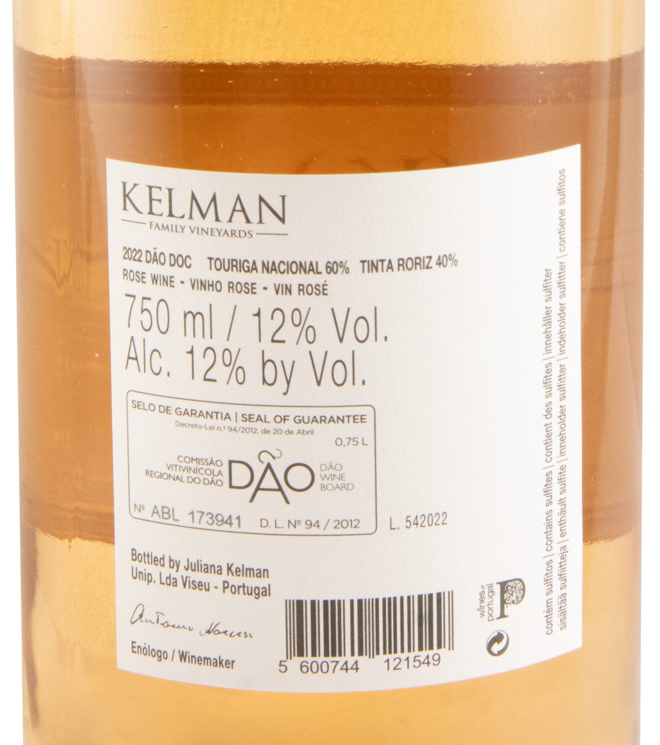 2022 Kelman rosé