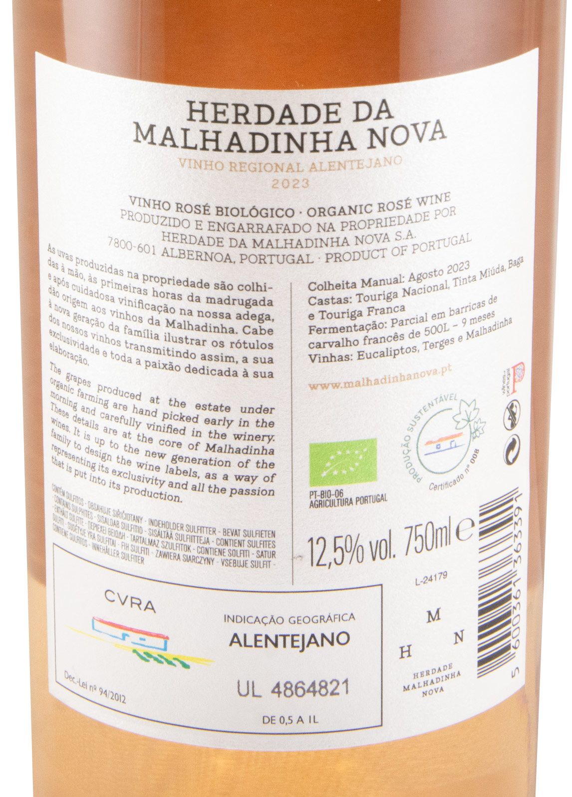 2023 Malhadinha biológico rosé
