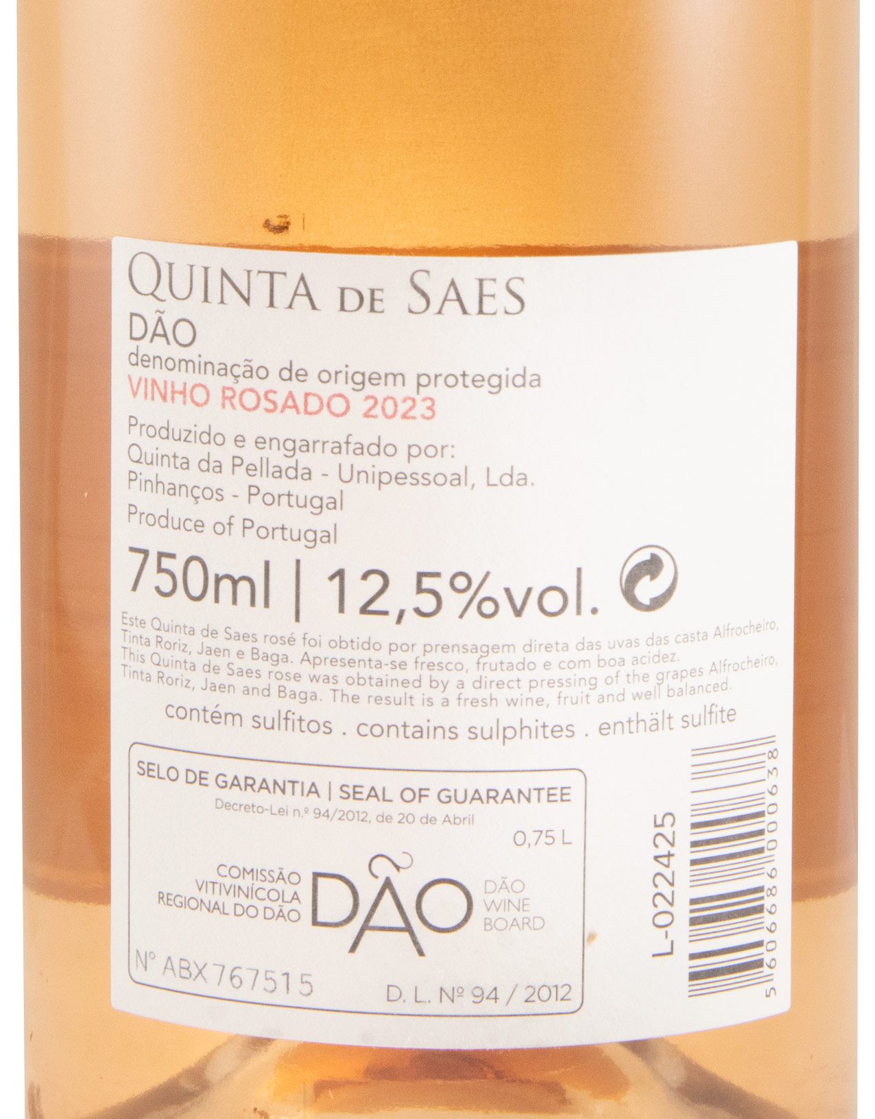 2023 Quinta de Saes rosé
