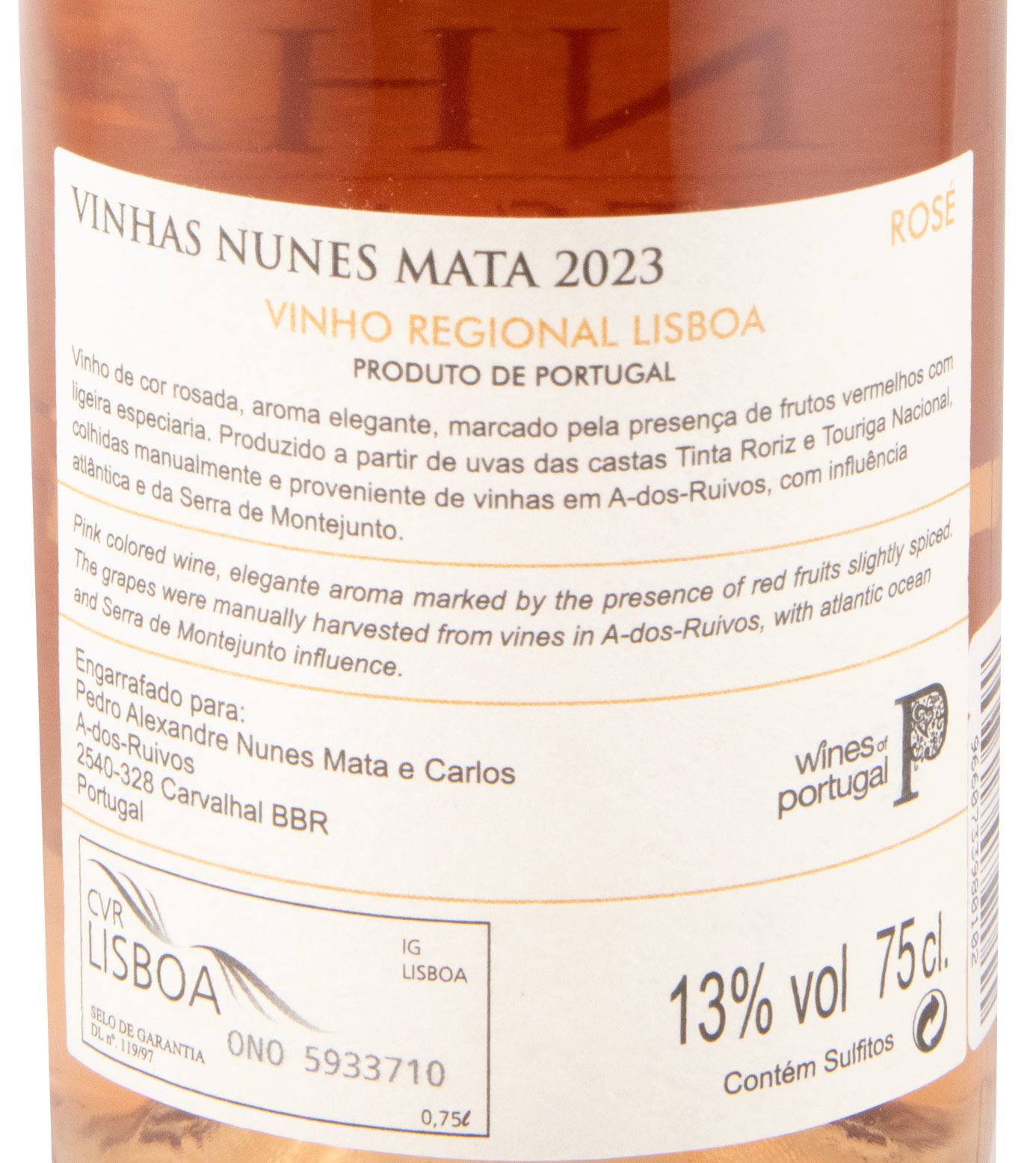 2023 Vinhas Nunes Mata rosé