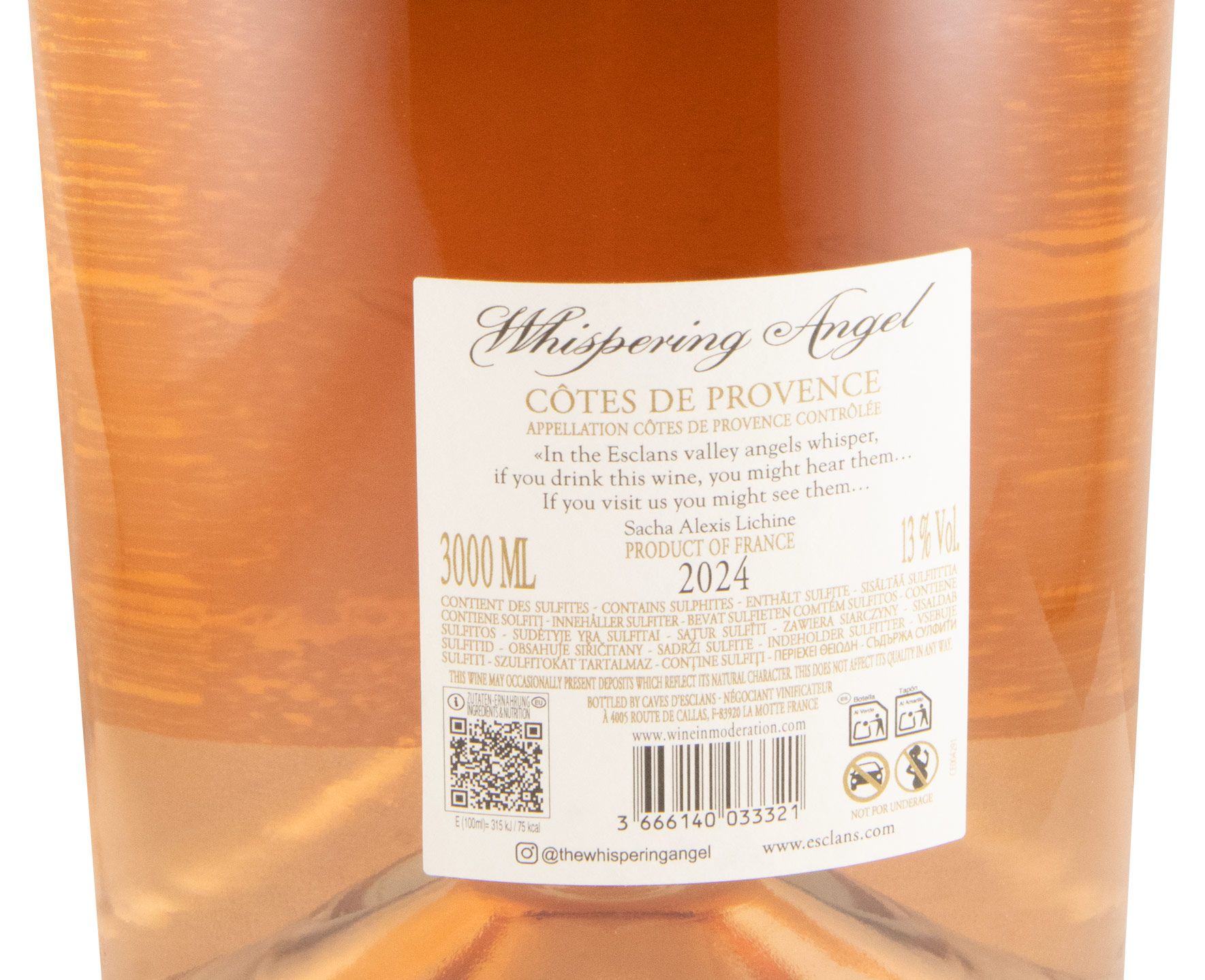 2024 Château d'Esclans Whispering Angel Côtes de Provence rosé 3L