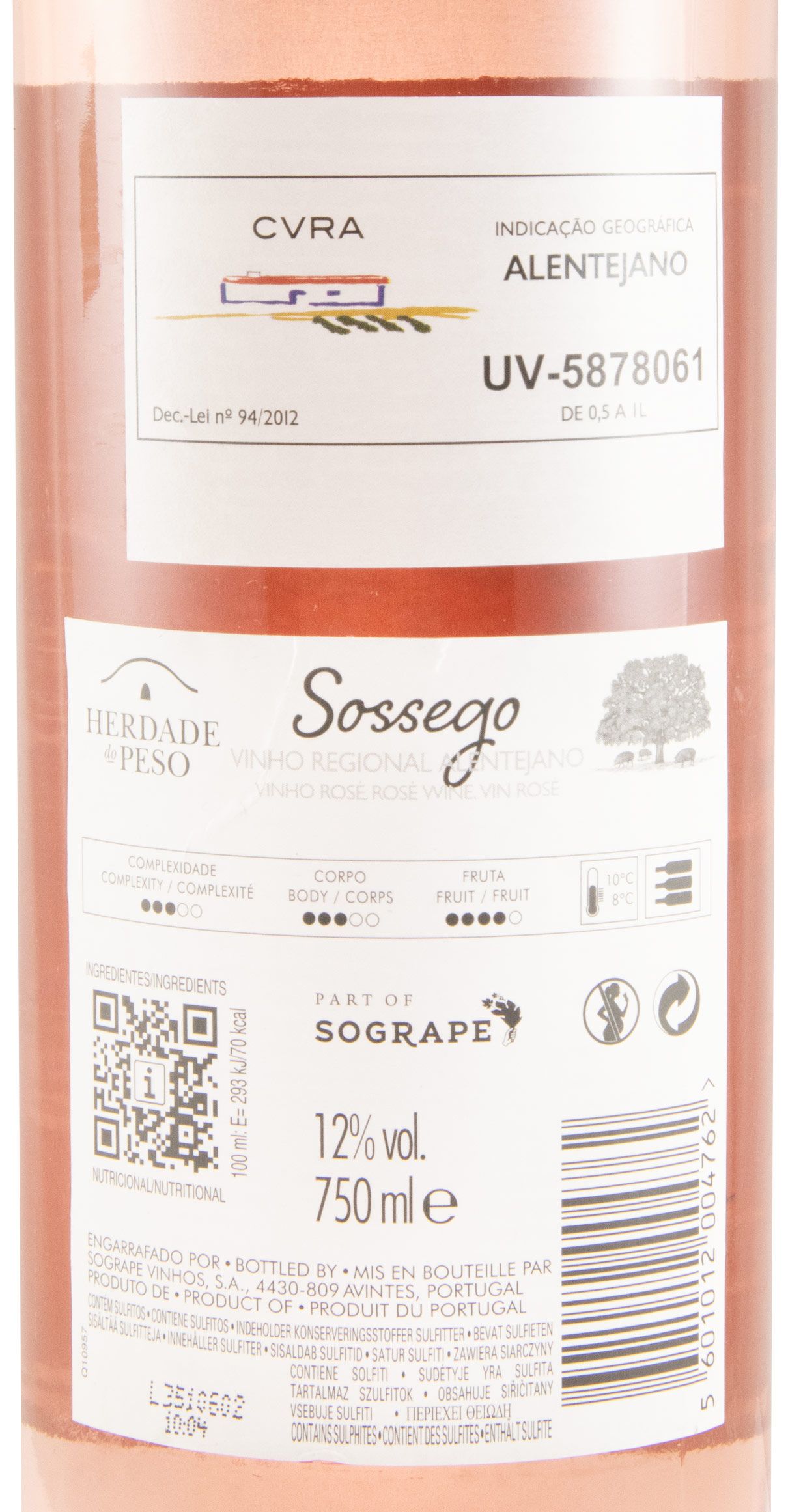 2024 Herdade do Peso Sossego rosé