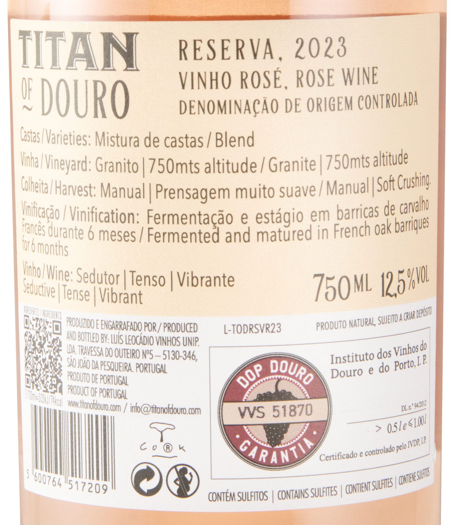 2023 Titan of Douro Reserva rosé