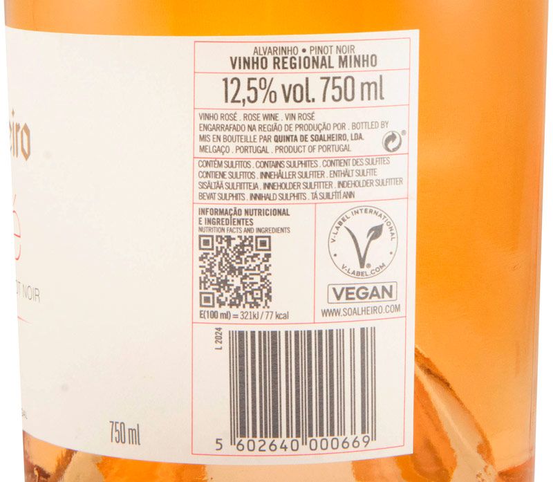 2024 Soalheiro Mineral Alvarinho & Pinot Noir rosé