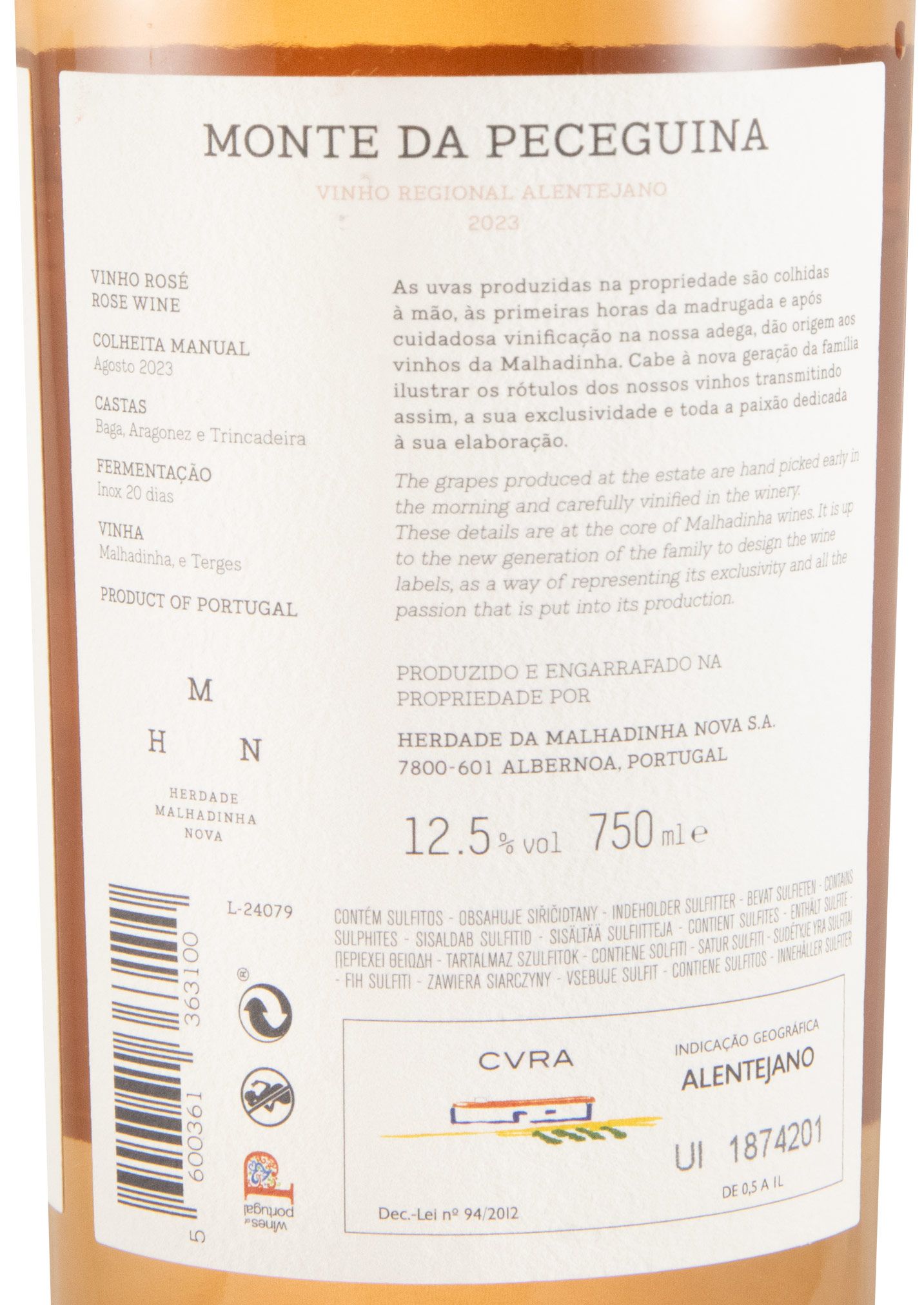 2023 Monte da Peceguina rosé