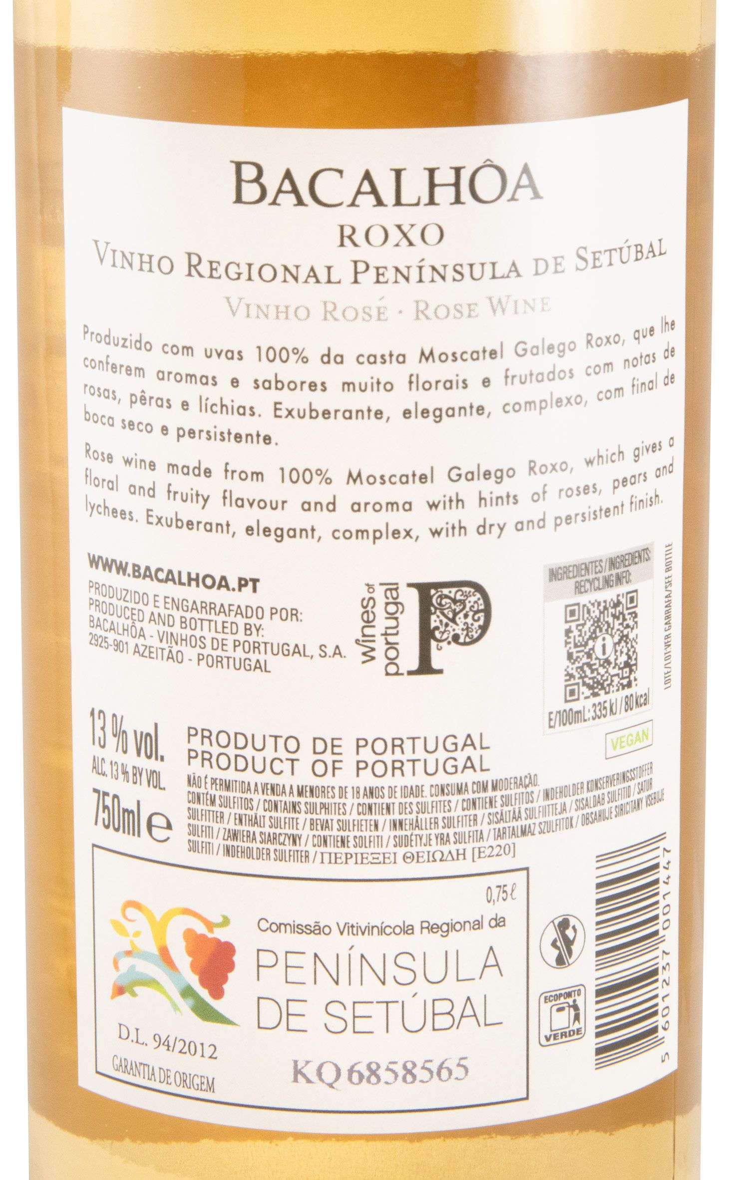 2023 Bacalhôa Moscatel Roxo rosé
